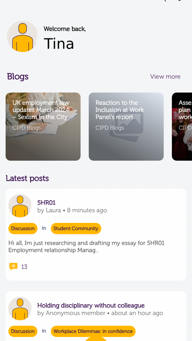CIPD Community Catch-up Screenshot