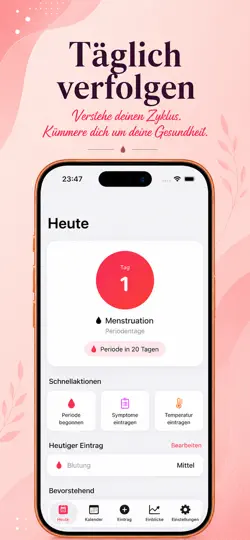 Screenshot von Menstruationskalender & Zyklus auf dem iPhone 1