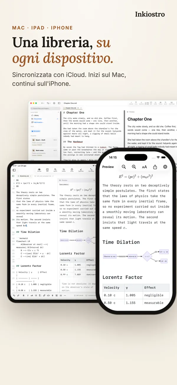 Schermata 8 di Inkiostro: Editor Markdown
