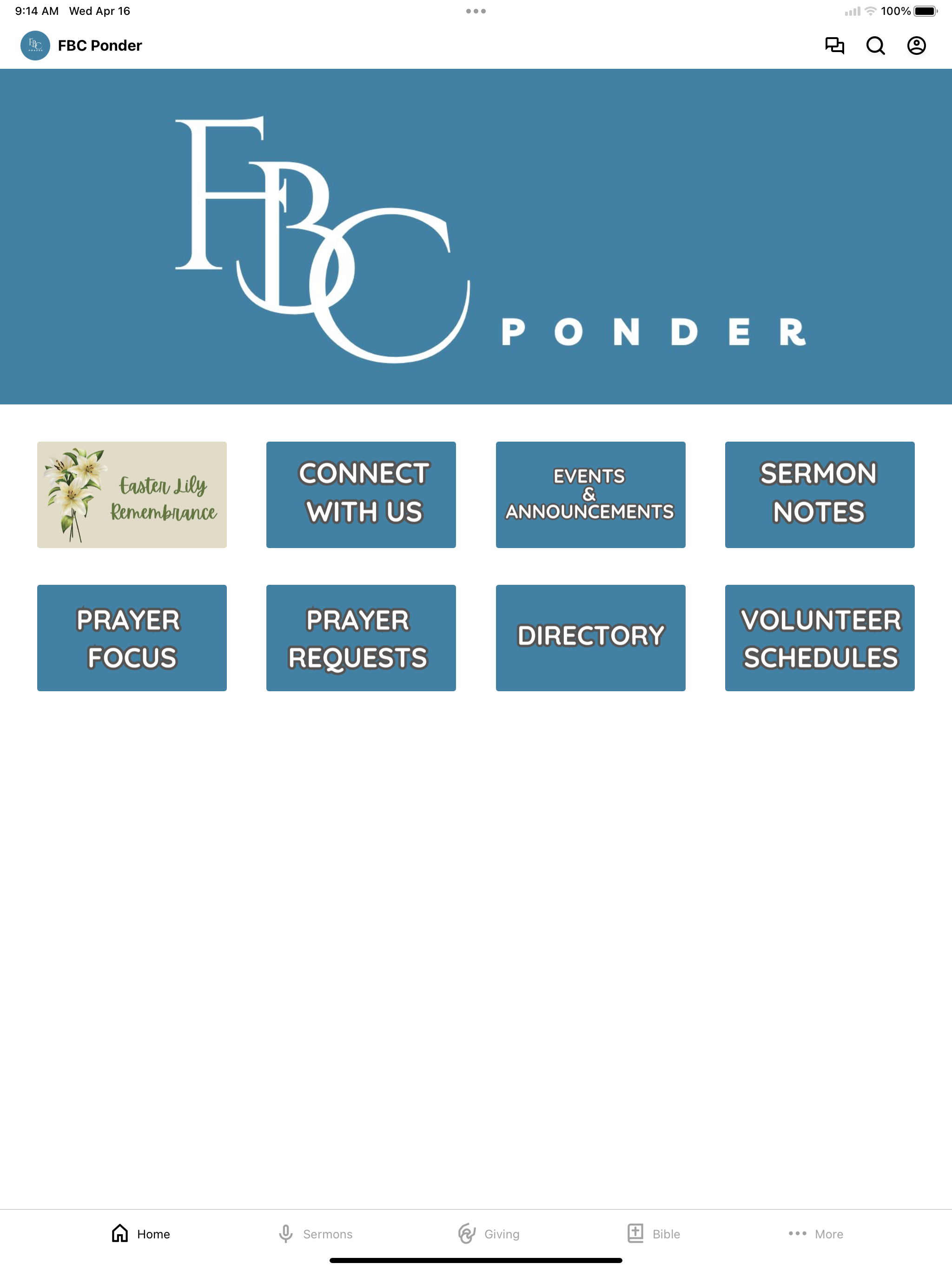 First Baptist Church Ponder