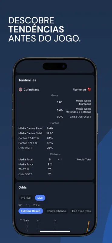 CornerPro Estatísticas Futebol screenshot 3 of 7