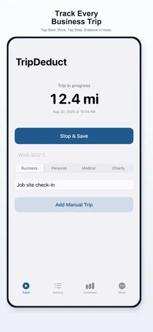 TripDeduct: Mileage Tracker screenshot 2