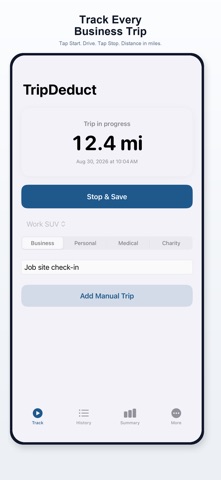 TripDeduct: Mileage Tracker Screenshot 2 of 6