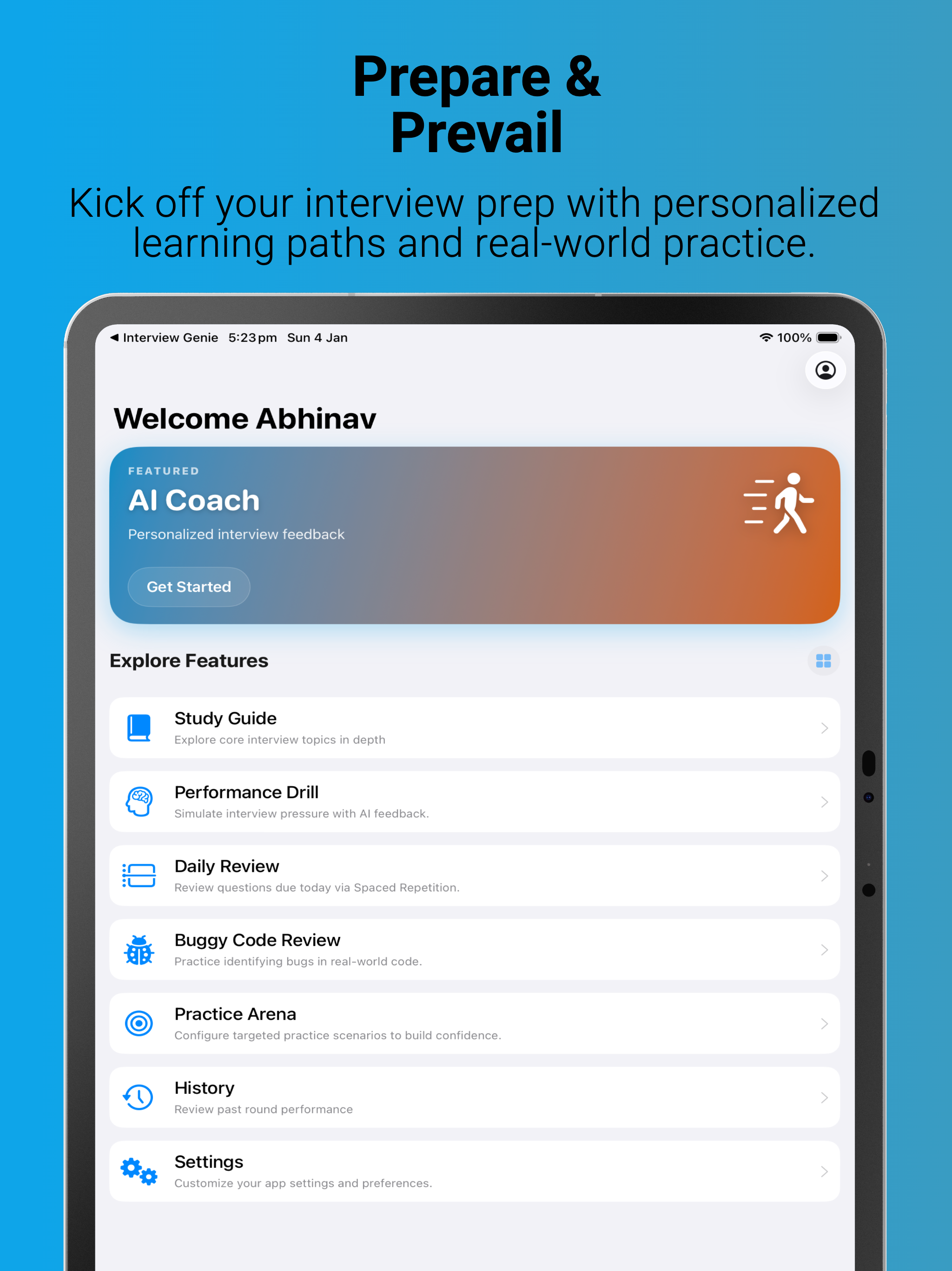 InterviewGenie: Prep Go&Rust