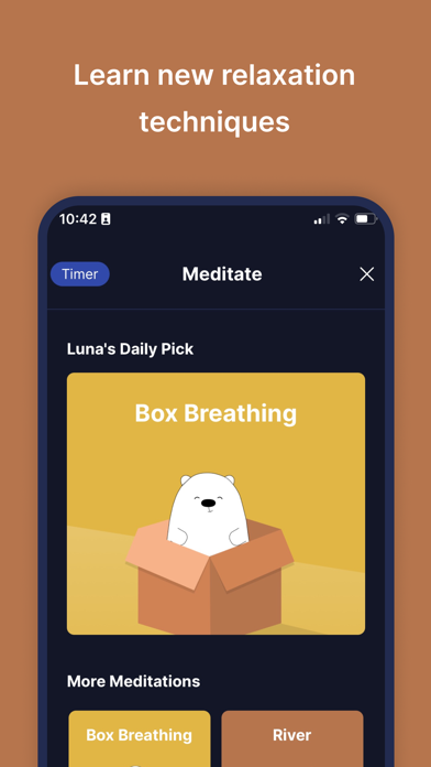 Hi Luna: AI Mental Health iPhone screenshot 2 - Health & Fitness app