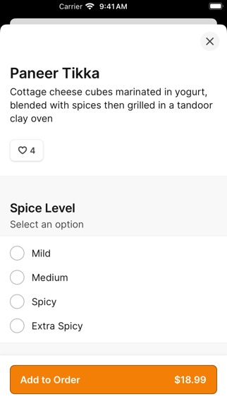 Dasara Indian Cusine iPhone screenshot 3 - Food & Drink app