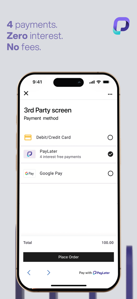 PayLater - Split in 4 payments screenshot 4