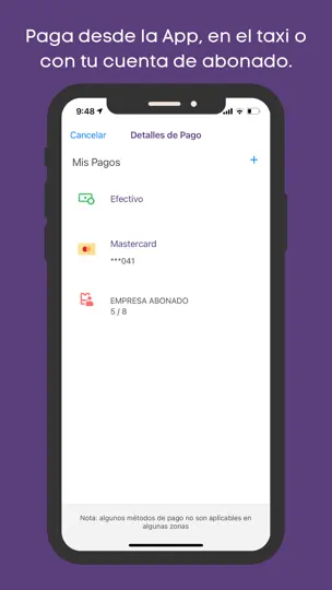 Captura de pantalla de Taximes App - Aplicación Taxi en iPhone 8