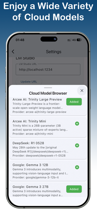 AnyLLM:Local&Cloud,ClearSpeech Screenshot 3 of 4