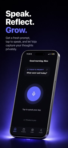 Voice Journal & Diary - Vojo iPhone screenshot