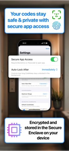 CodeKeep: Secure Lock Codes screenshot