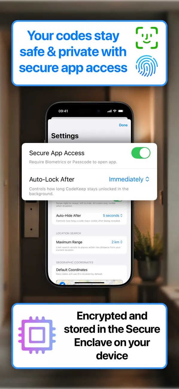 #4. CodeKeep: Secure Lock Codes (iOS) Ved: Matthew Bryce
