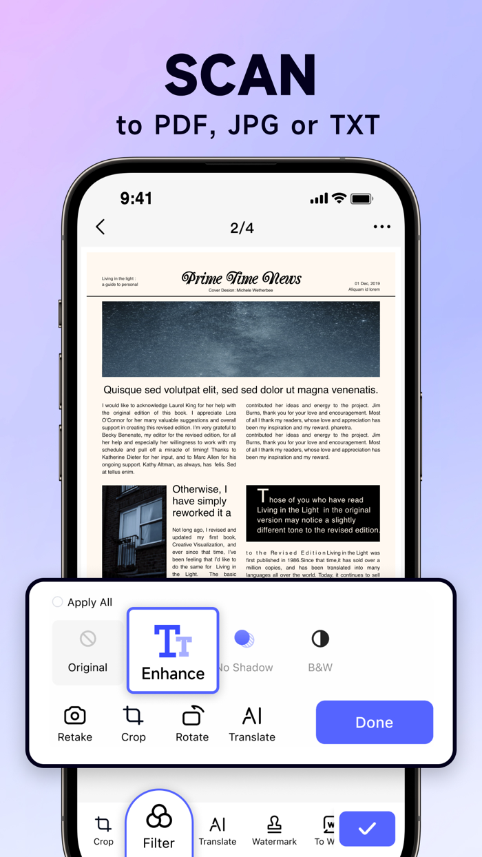 TeraScan - AI PDF Scanner