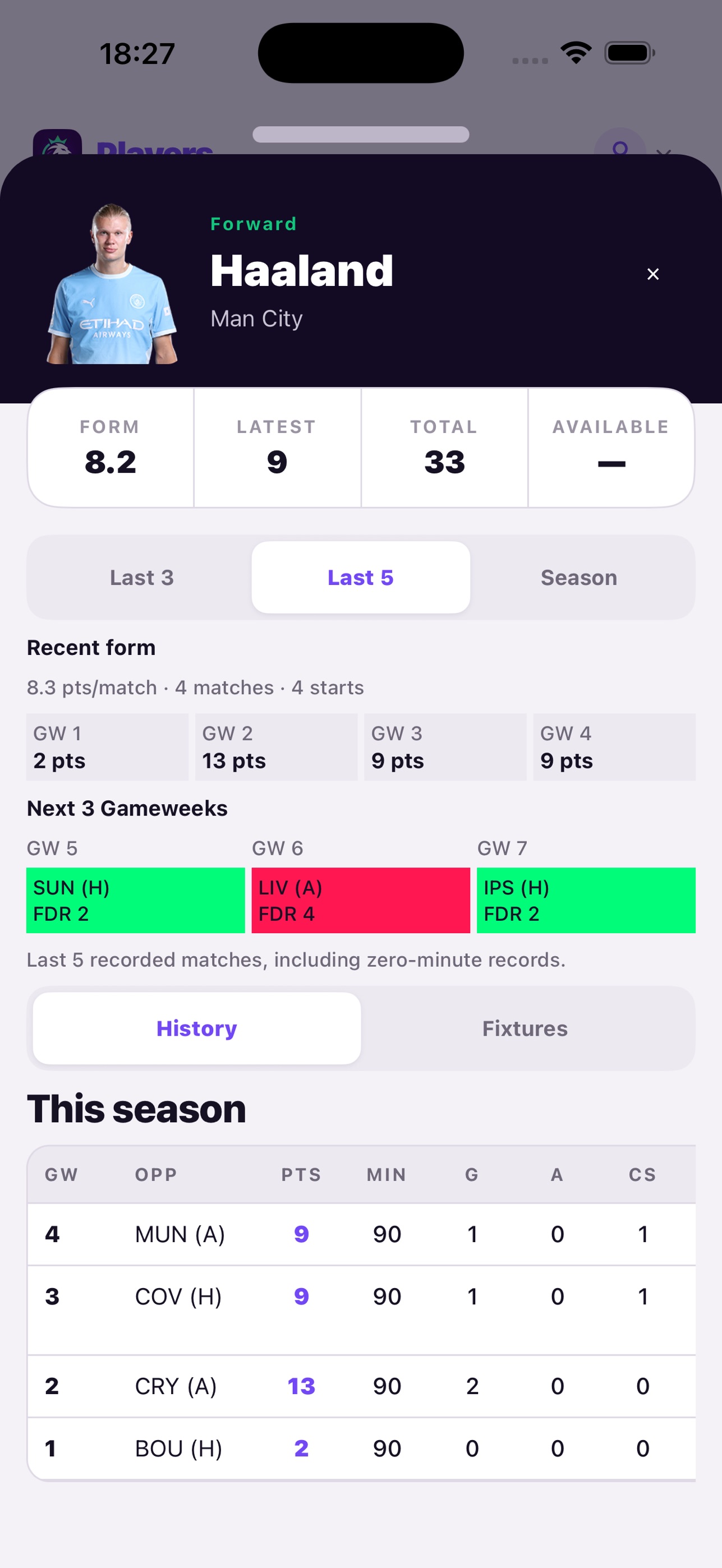 Screenshot 3 of Easy Draft Fpl