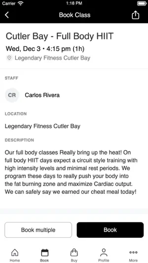 Legendary Fitness Miami LLC screenshot 3