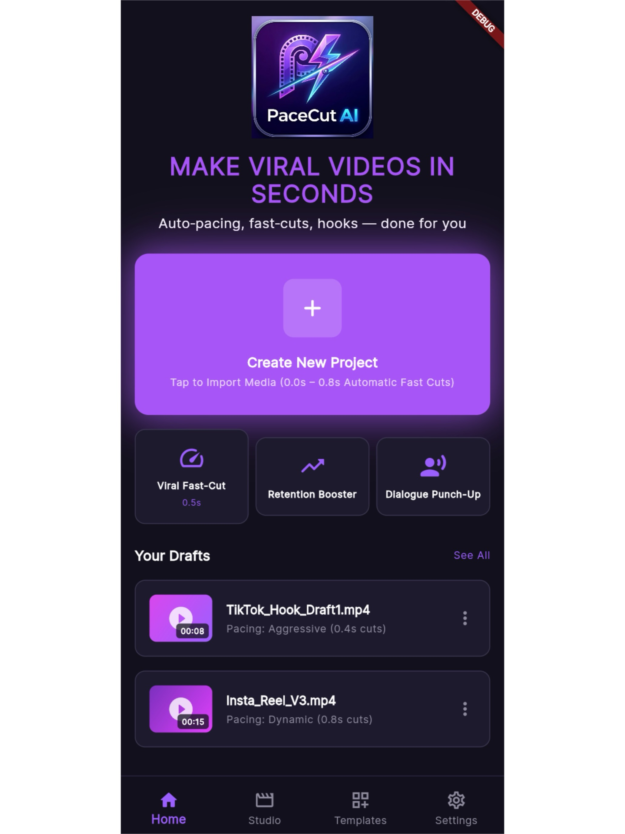 PaceCut AI: Auto video editor screenshot 4