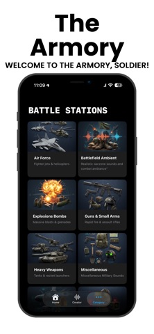 War Sounds: Battle Siren Prank iPhone screenshot