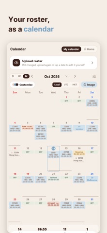 crewcrew: Crew Roster Calendar Screenshot 1 of 5