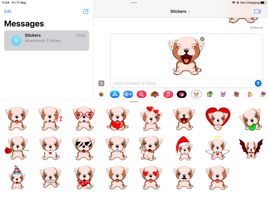 Screenshot #4 pour Pretty Dog Emoji Funny Sticker