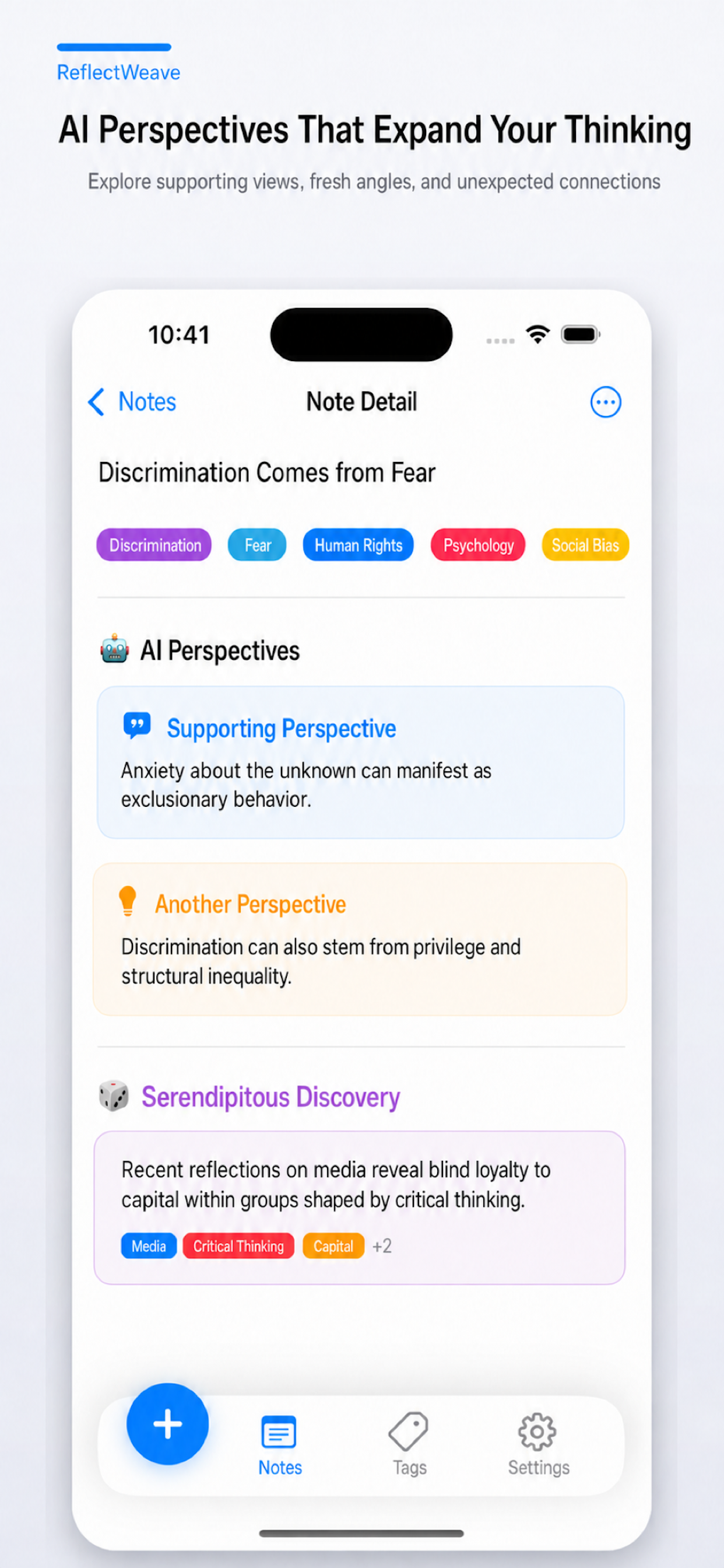 ReflectWeave: AI Journal screenshot 2