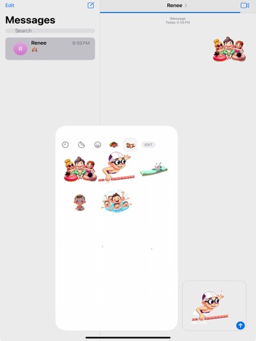 Swimming Pool Bliss Stickers iPad screenshot