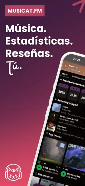 musicat: Music, Stats, Reviews iPhone screenshot 1