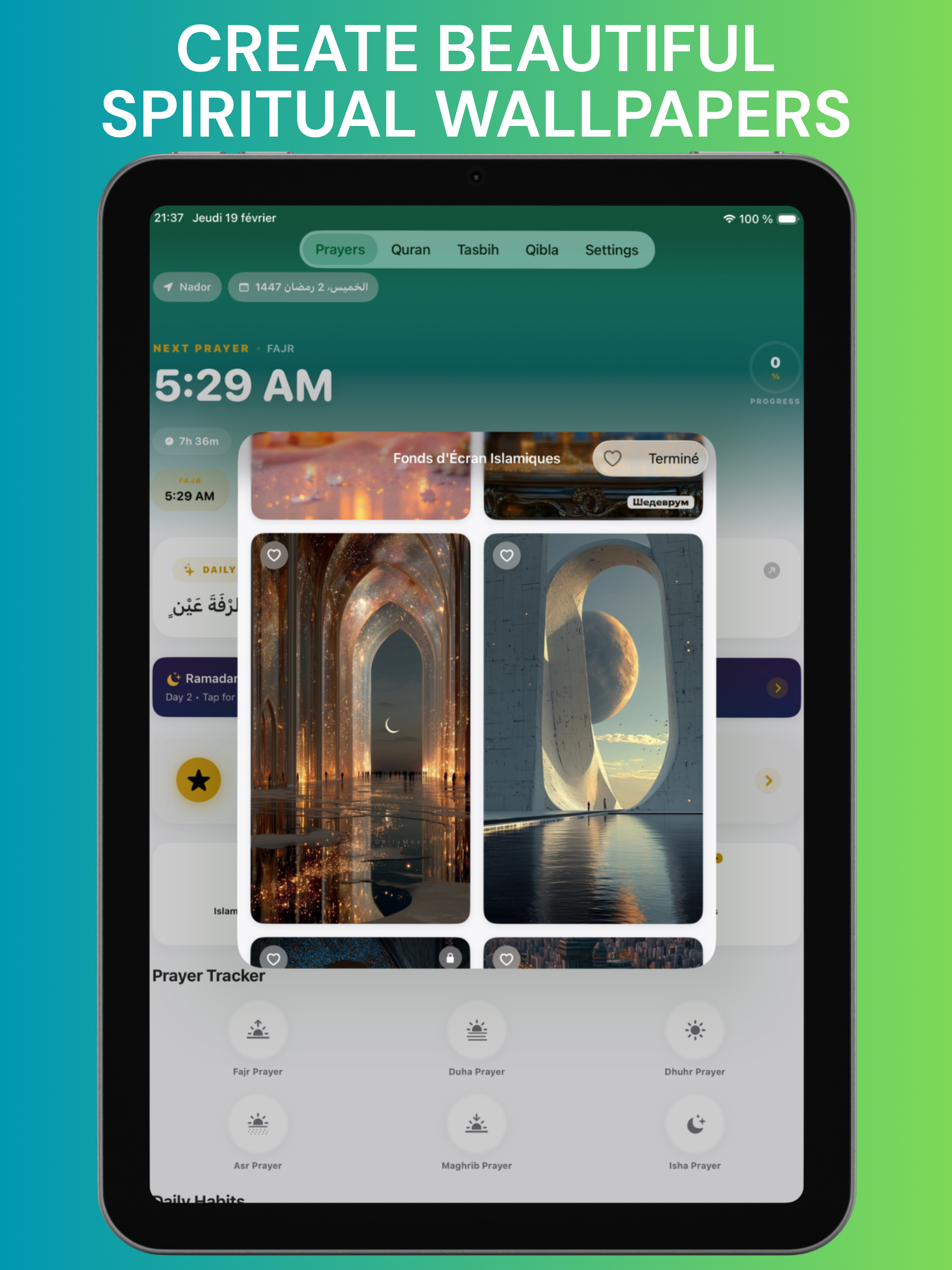 Nur: Adhan & Qibla Finder screenshot 14