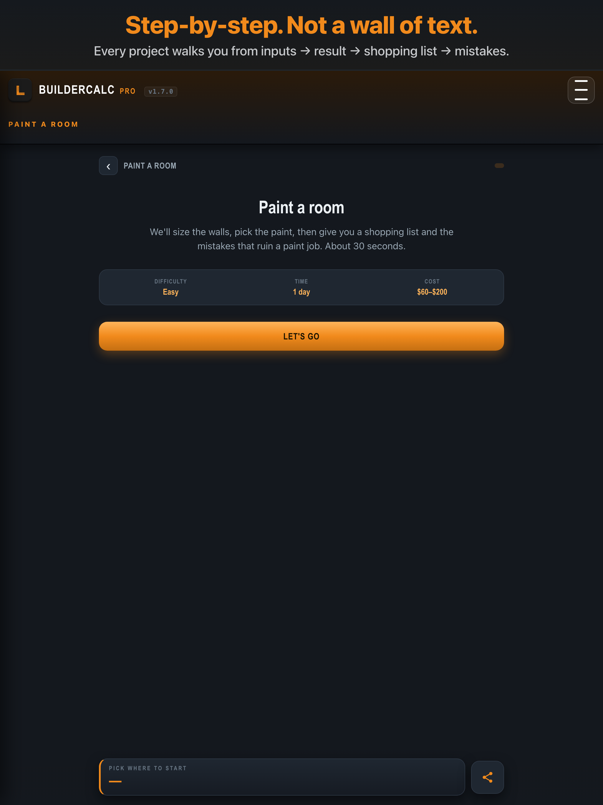 BuilderCalc: Deck, Framing screenshot 9