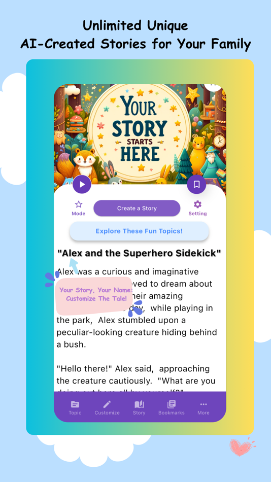 #1. Story Creator - AI (iOS) 来自: Jienan Yao