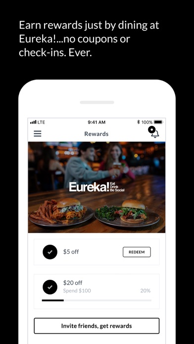 Eureka! Restaurants iPhone screenshot 1 - Food & Drink app