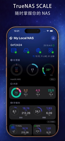 TruDash – NAS Dashboard screenshot