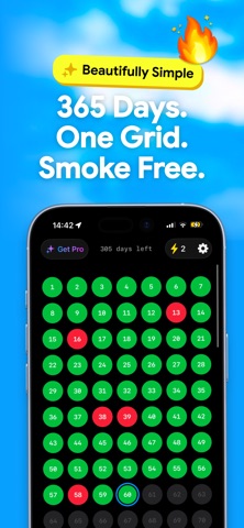Quit 365: 1 Year Smoke Free iPhone screenshot