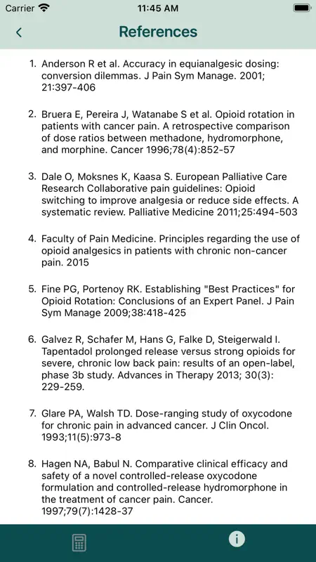 Opioid Calculator screenshot 7 of 10