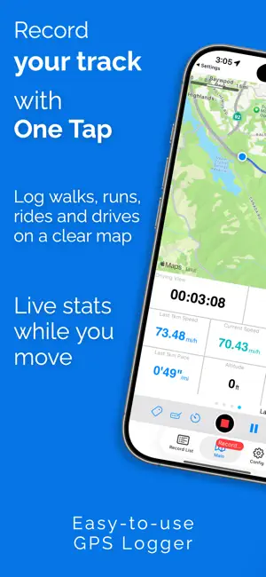 WayLog - Simple GPS Tracker screenshot 1