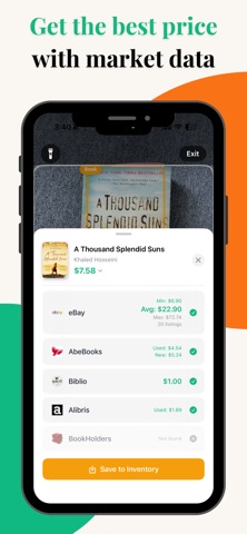 FlipLit: Book Shelf Scanner iPhone screenshot