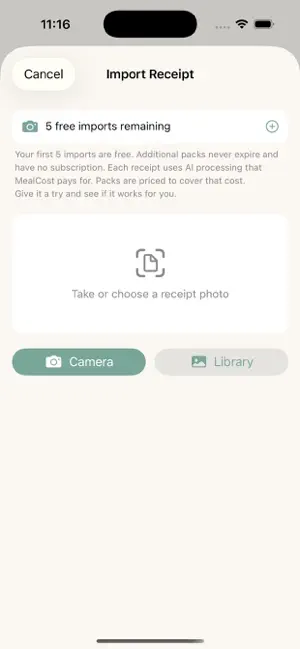 MealCost – Food Costs screenshot 3
