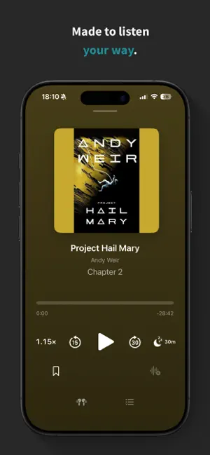 Vitreo: Audiobook Player screenshot 2