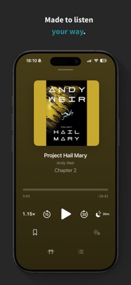 Vitreo: Audiobook Player screenshot 2