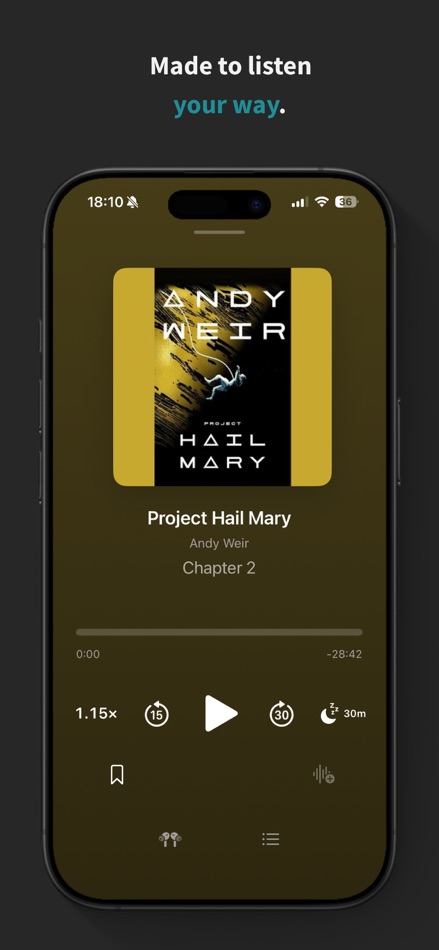 #2. Vitreo: Audiobook Player (iOS) De: Danil Kashin