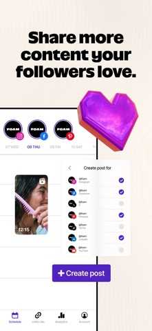 Later: Social Media Scheduler screenshot