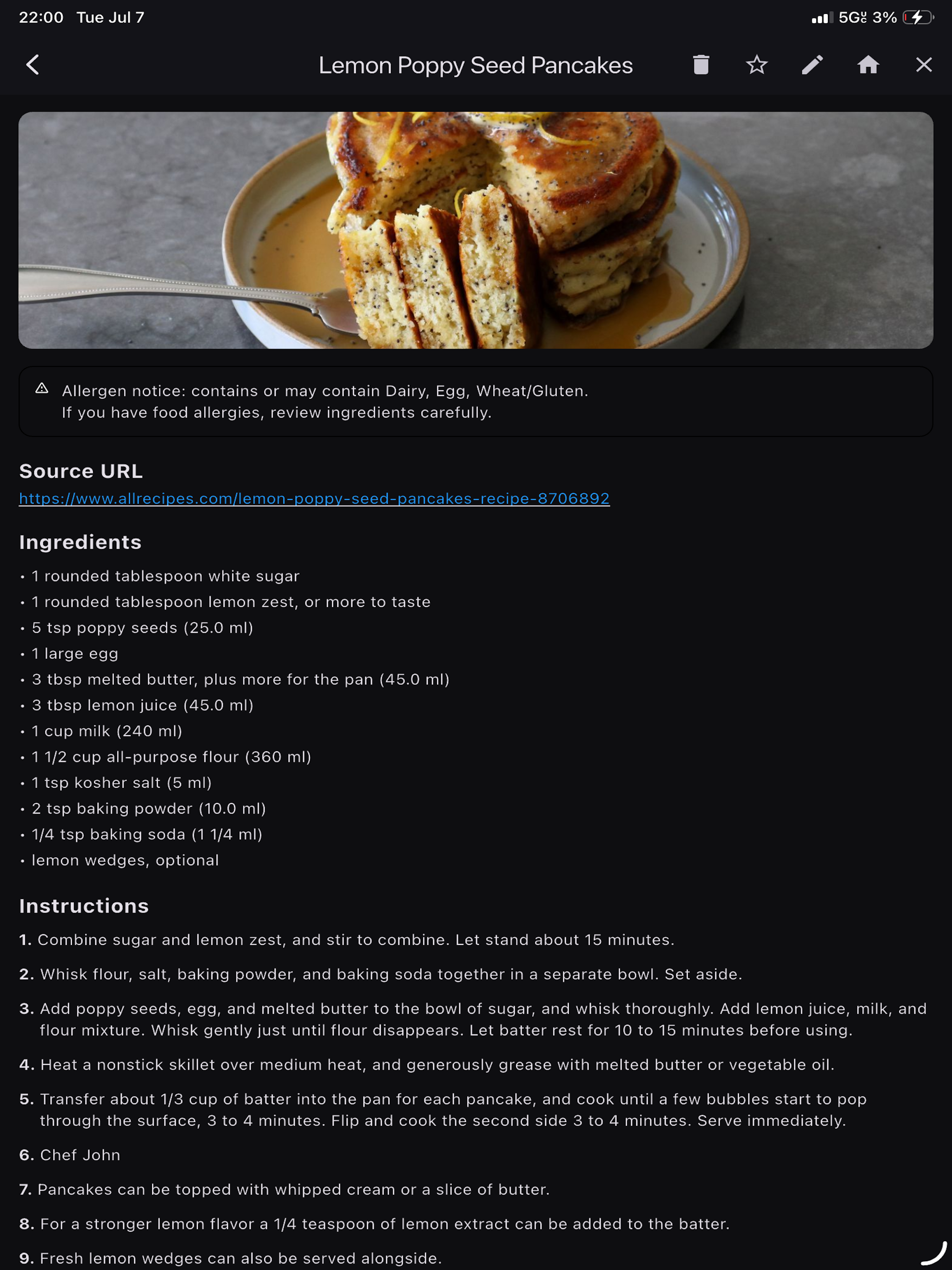 XCLLNT Pocket Recipe Organizer screenshot 14