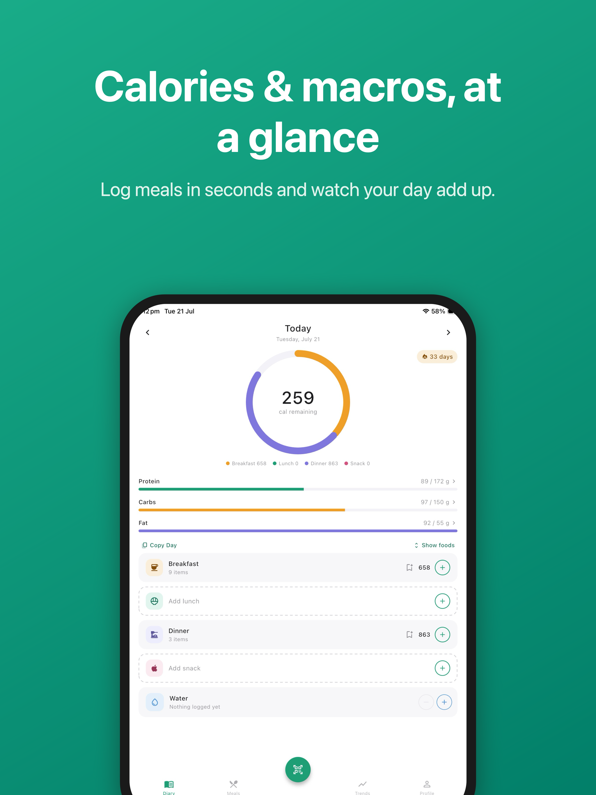 MyMacros: Calorie Tracker screenshot 9