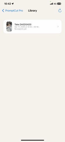 PromptCut Pro iPhone screenshot
