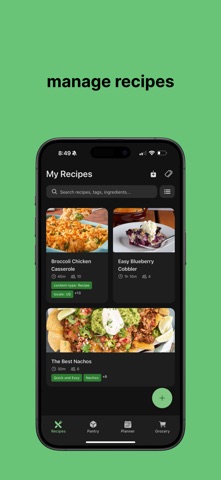 Parsely AI Recipe Manager screenshot
