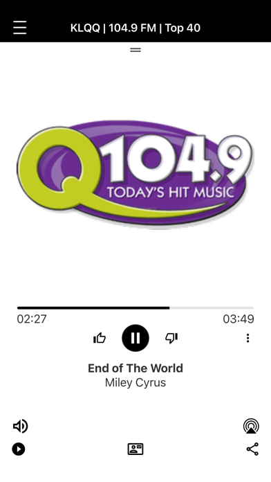 Screenshot #1 pour Q104.9 - Todays Hit Music