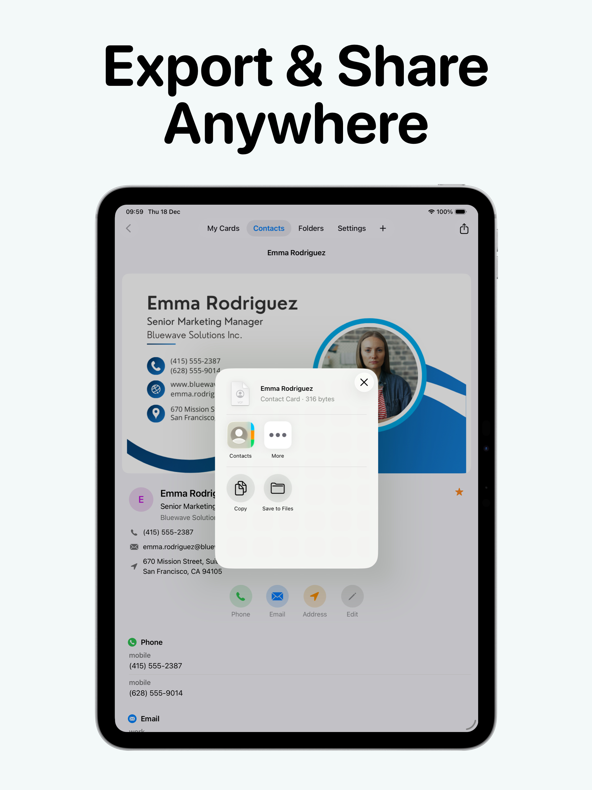 Visty: Business Card Scanner