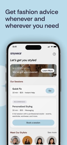 anywear: Personal Styling iPhone screenshot