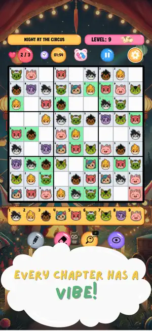 MiawDoku! – Kawaii Cat Sudoku screenshot 4