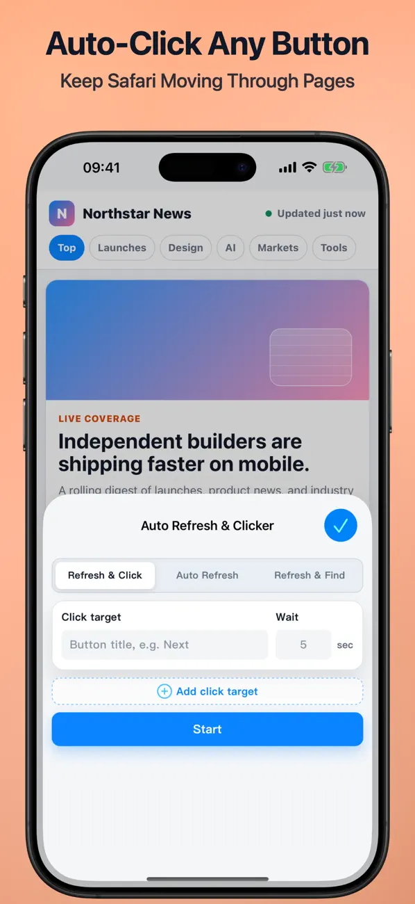 Screenshot #1 pour Auto Refresh & Clicker