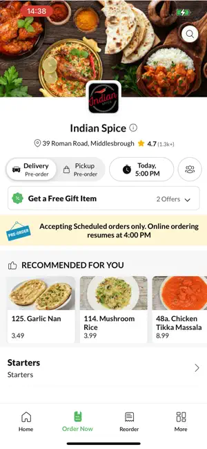 Indian Spice Middlesbrough screenshot 3